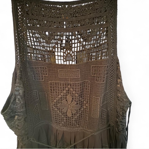 Free People Black Pleated Backless Sundress - Picture 6 of 8